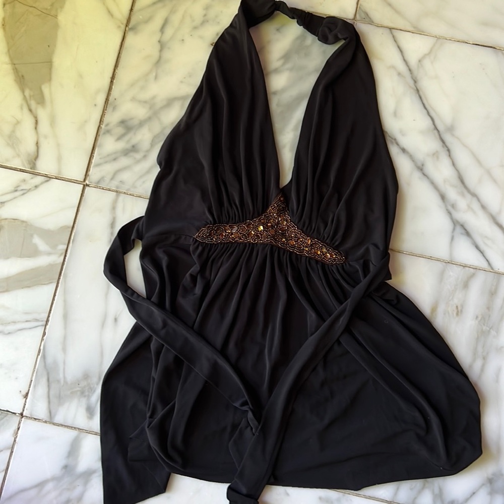 COPY - Arden B halter sequined top